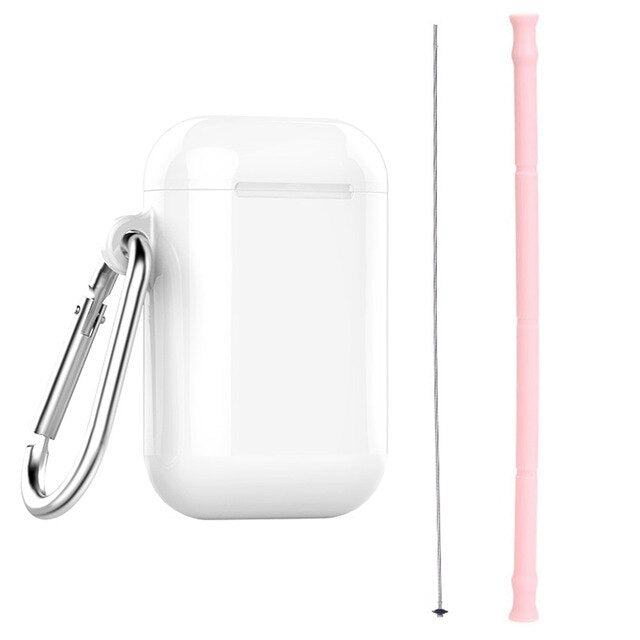 Silicone Straw w/travel case and Cleaning Tool !