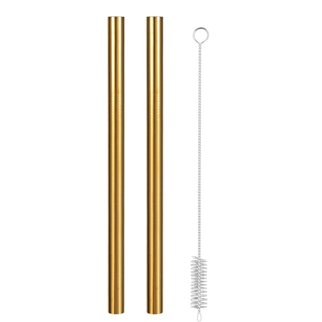 Reusable drinking straws (stainless steel)