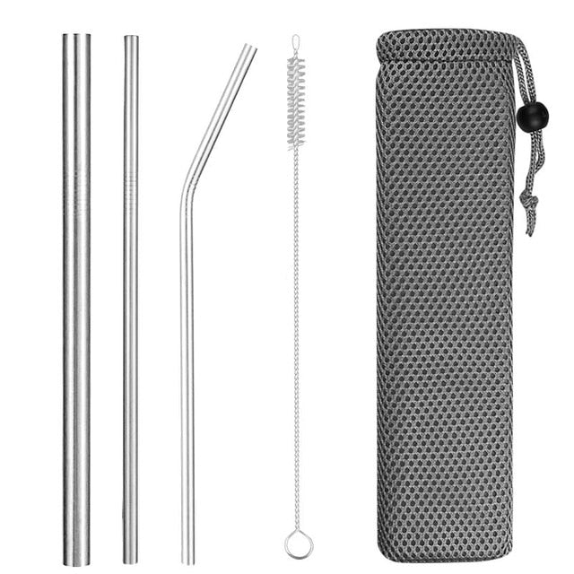 Stainless Steel Reusable Drinking Straws - various travel packs!