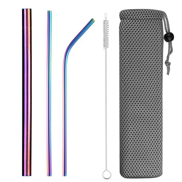 Stainless Steel Reusable Drinking Straws - various travel packs!