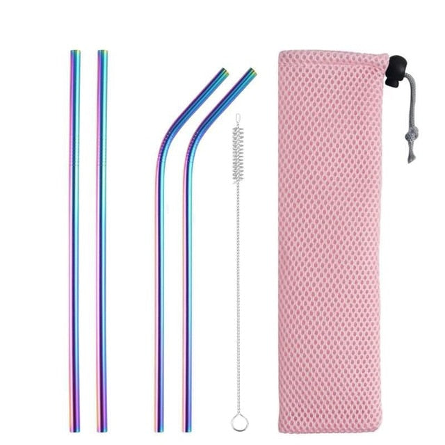 Stainless Steel Reusable Drinking Straws - various travel packs!