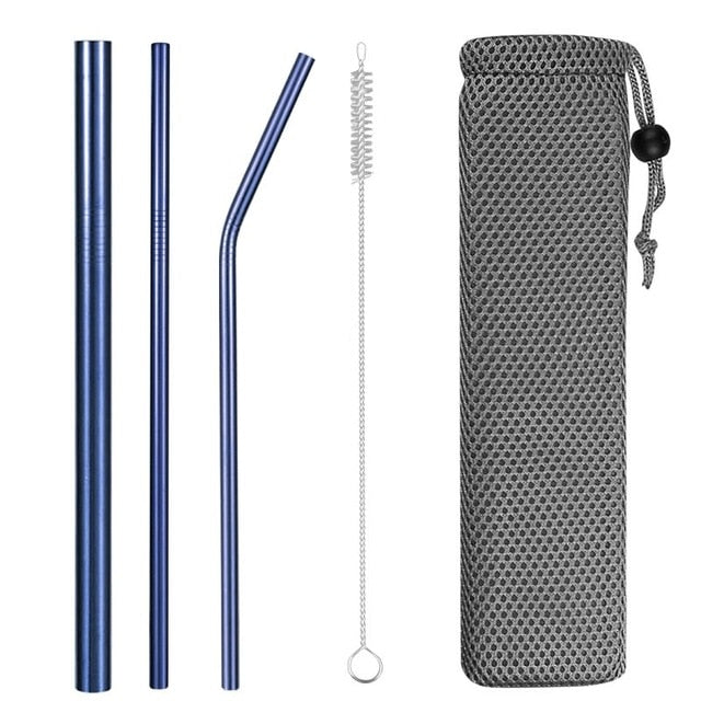 Stainless Steel Reusable Drinking Straws - various travel packs!