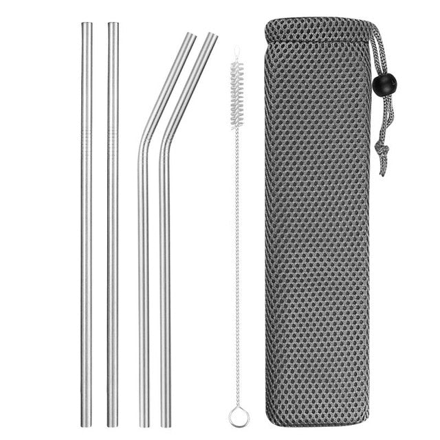 Stainless Steel Reusable Drinking Straws - various travel packs!