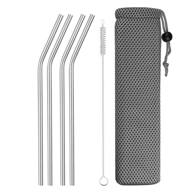 Stainless Steel Reusable Drinking Straws - various travel packs!