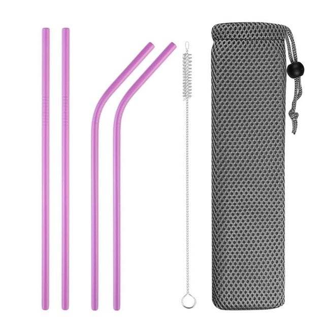 Stainless Steel Reusable Drinking Straws - various travel packs!