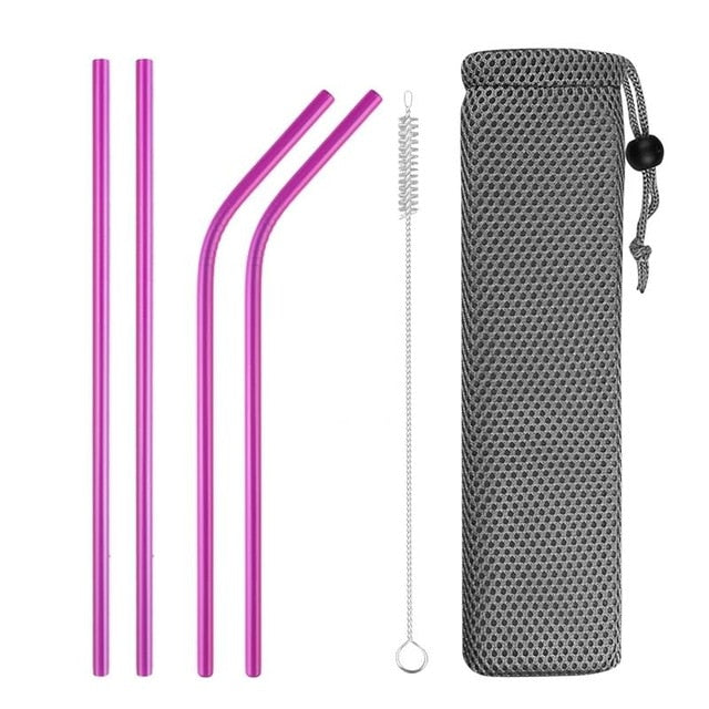 Stainless Steel Reusable Drinking Straws - various travel packs!