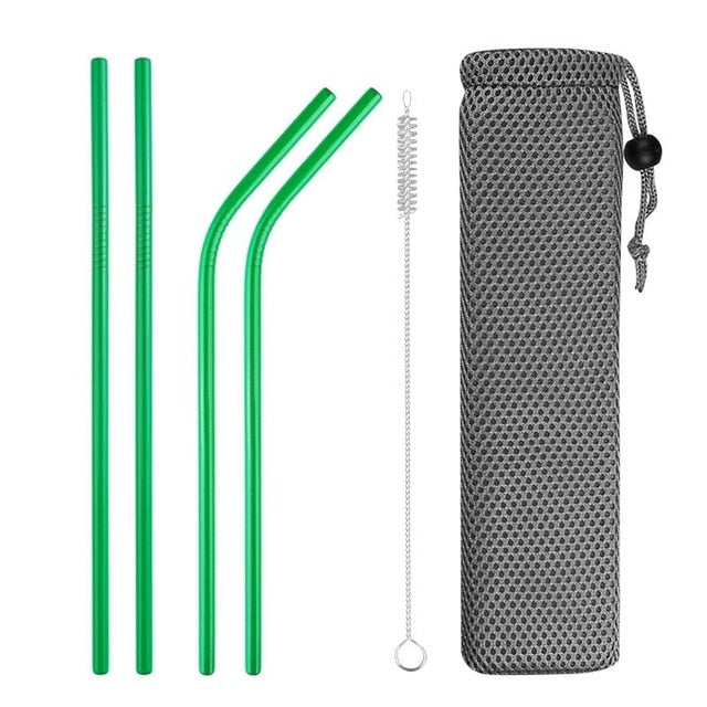 Stainless Steel Reusable Drinking Straws - various travel packs!