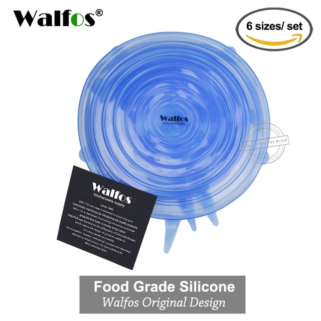 WALFOS Food Grade Silicone Silicone Bowl Lids Heat Resistant